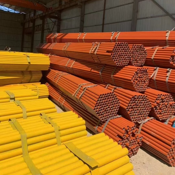 Yellow Paint Scaffolding Pipe